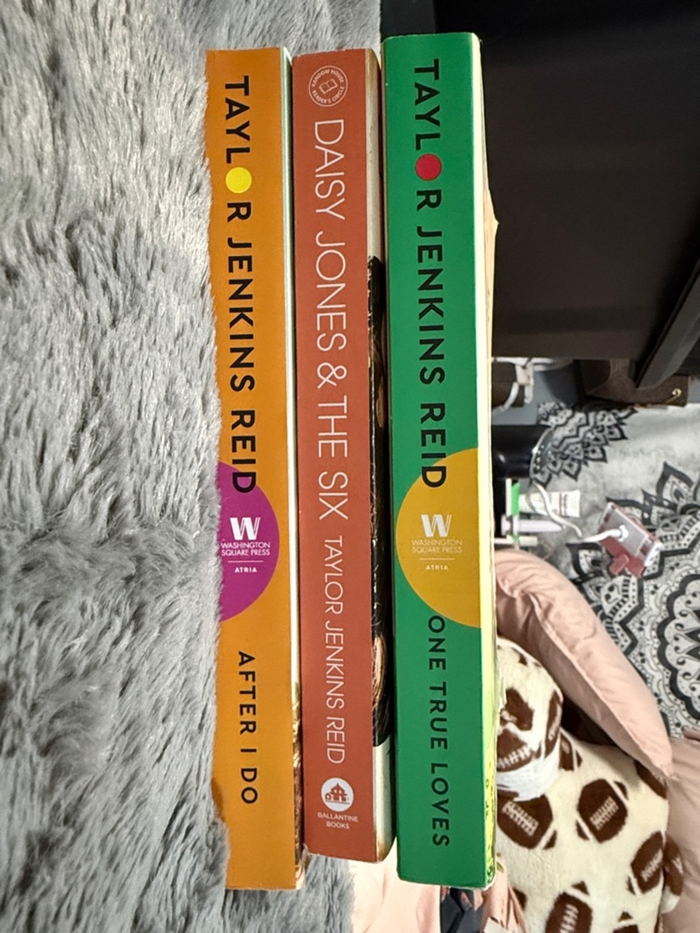 Taylor Jenkins Reid Paperback Book Set - Orange, Coral, Green Spines